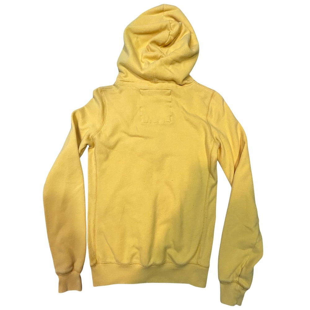 Victorias Secret PINK University Hoodie Yellow Logo XS Pullover Sweatshirt - Picture 2 of 6